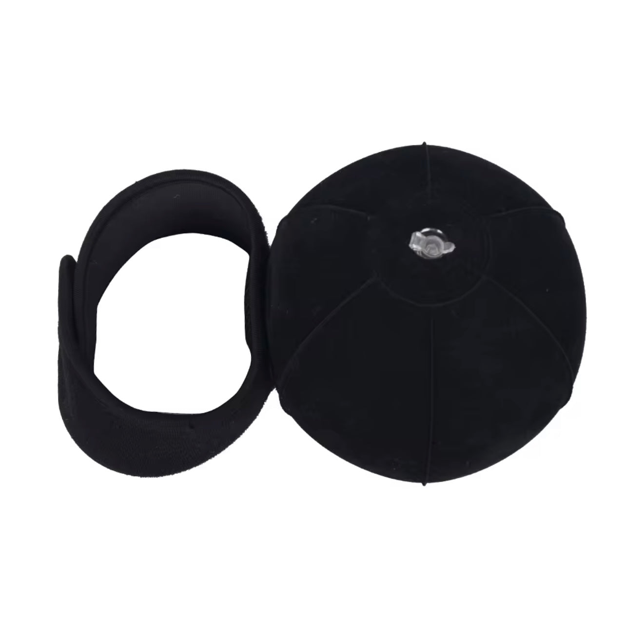 Inflatable ball training aid