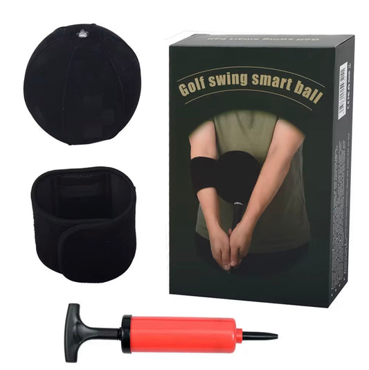 Inflatable ball training aid